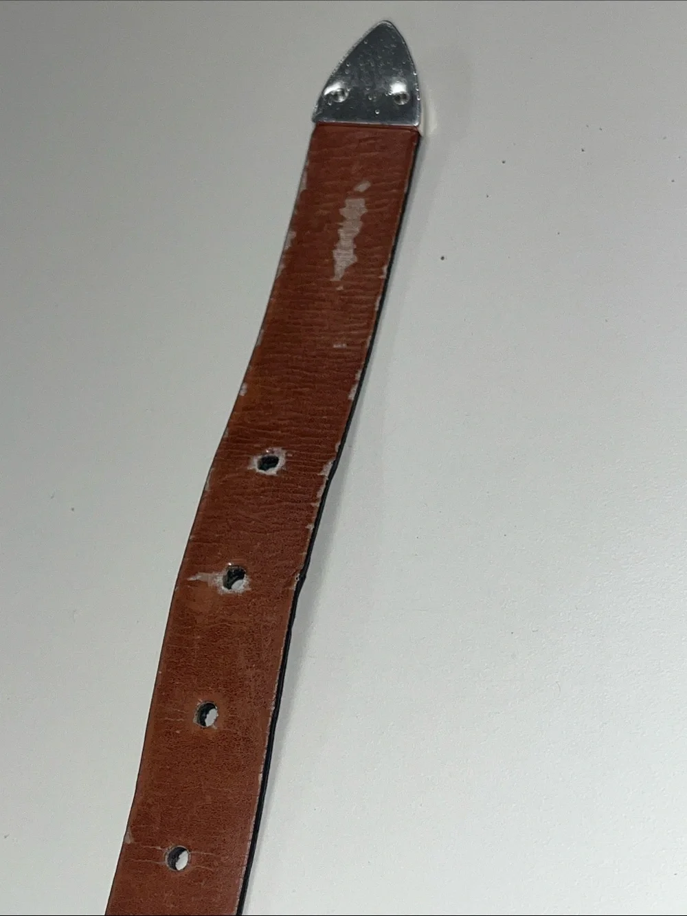 YRI 2003 US Open Black Leather Women's Belt with Silver Buckle